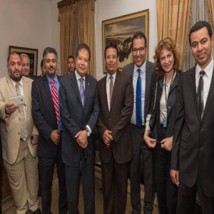 الراحل أحمد
زويل في أثناء تأسيس مدينة زويل للعلوم والتكنولوجيا